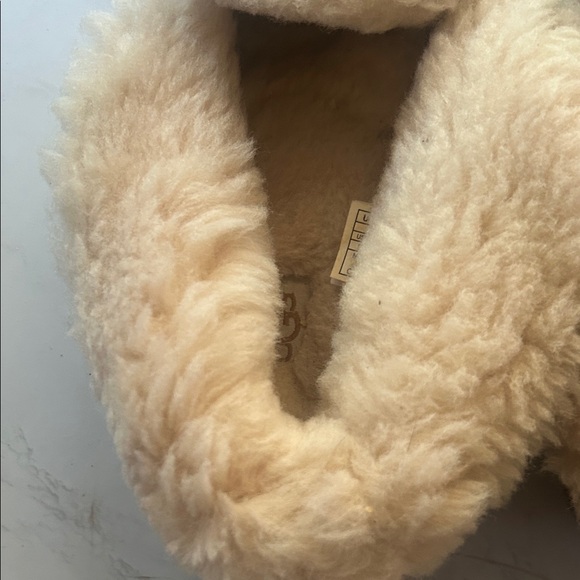 Cozy Tan Kids Moccasin Slippers - Picture 5 of 7